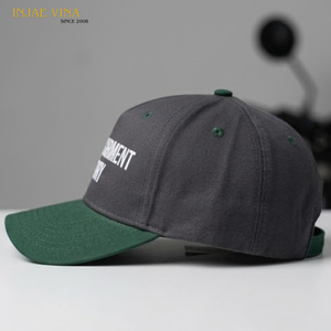 Casquette de baseball 5 panneaux personnalisée avec logo OEM ODM, fabriquée au Vietnam, bicolore, haute qualité, structurée, sport, mode, pêche, en toile, snapback - Product Image 2