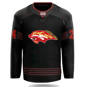 Jersey de hockey Rosa sólido de Panteras de Florida bordado personalizado de alta calidad - Product Image 1