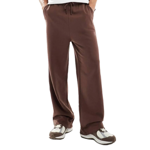 High Quality <b>Men's</b> Oversized Streetwear Sweatpants Custom Logo Baggy Pants Elastic Waist Casual <b>Loose</b> Fit Lightweight Cotton - Product Image 2