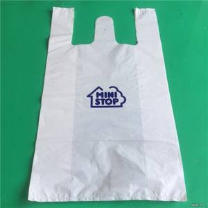 Sac à provisions en plastique de T-shirt de prix bon marché de haute qualité avec des sacs de transporteur de gilet - Product Image 3