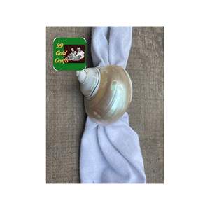 ÉLÉGANTE BAGUE DE SERVIETTE EN MÈRE DE PERLES SUPPORT DE COQUILLAGE PREMIUM POUR LES MARIAGES ET LES TABLES DE FÊTE DÉCORATION FABRIQUÉE AU VIETNAM - Product Image 1