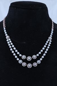 รอบและมาร์คีตัดแล็บปลูกเพชรสร้อยคอโอชะสร้อยคอ Solitaire 14 พันทองเพชรสร้อยคอเพชรแท้ในการสั่งซื้อ - Product Image 5