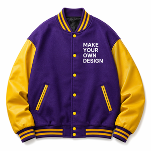 CUSTOM TEAM <b>BASEBALL</b> VARSITY <b>JACKET</b> PREMIUM EXPORT QUALITY MANUFACTURER - Product Image 1