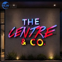 Lettres LED RVB personnalisées à effet dynamique, certifiées CE et RoHS, résistantes aux intempéries, à changement de couleur multiple