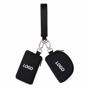 Portefeuille en nylon avec logo personnalisé, fermeture éclair, style minimaliste unisexe, petit portefeuille pour usage quotidien - Product Image 1