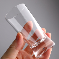 Verre à liqueur à base lourde avec logo personnalisé en gros gobelet de dégustation de whisky Restaurant sans plomb Barware cadeau d'entreprise promotionnel