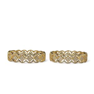 High on Demanded Party Wear Waterproof Brass <b>Women</b> Bangle Set <b>Bracelet</b> for Gift at Affordable Price in Bulk Quantity - Product Image 2