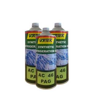 Huile réfrigérante anti-usure professionnelle VORTEK PAG pour compresseur automobile compatible 1 litre R12/R-134a - Product Image 2