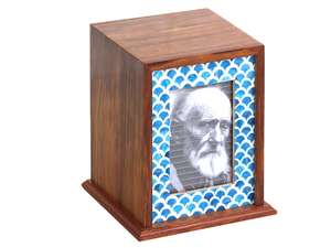 กล่องโกลนรูปไม้สําหรับการเผาศพของผู้ใหญ่สําหรับโกลนทําด้วยมือตกแต่งชายและหญิง - Product Image 6