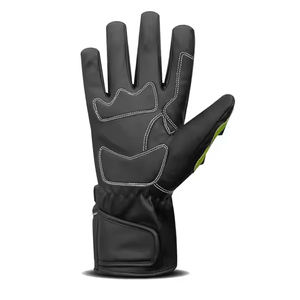 Guantes de Motociclismo de Dedos Completos, Cuero PU, Antideslizantes, Protección de Palma, Cierre de Hebilla, Deportivos, Unisex - Product Image 3