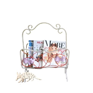 New Trending Luxury Unique Modern Design Wall-Mounted Metal Wire Collage Frame High Attraction <b>Magazine</b> Rack - Product Image 4