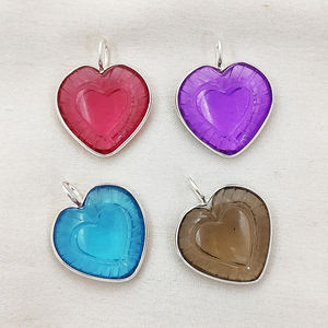 Crystal Clear <b>Quartz</b> <b>Heart</b> Bezel Pendant 925 Sterling Silver Bezel Pendant For Jewelry Making Handmade 20mm Carved <b>Heart</b> Pendant - Product Image 5