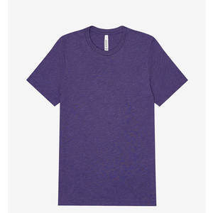 Bella Canvas Color púrpura hombres camiseta puro algodón Color púrpura camiseta suave algodón manga corta Unisex Tri-blend tees-camisetas - Product Image 4
