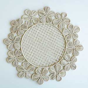 Plato de Rafia Natural Tejido a Mano, Salvamantel Redondo de Mimbre para Decoración de Mesa en Bodas, Eventos y Hoteles - Product Image 2