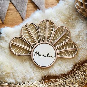 Décoration de chambre d'enfant en rotin, panneau mural, nom, décoration de chambre d'enfant, noms personnalisés, vente en gros - Product Image 3