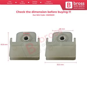 Connecteurs de fixation de vitres de porte BWR5031 pour Chevrolet D-Max MK1 RA RC Holden Rodeo Colorado GMC Canyon - Product Image 3