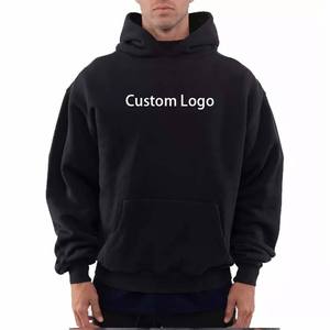 Manufacturer'<b>s</b> Custom 500gsm <b>Men's</b> Pullover <b>Hoodie</b> Embroidered Logo Cotton <b>Sweatshirt</b> 300 for Puff Print Silk Screen Solid - Product Image 1