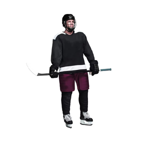 Vente en gros uniforme de hockey sur glace à séchage rapide 100% polyester confortable bas quantité minimale de commande vêtements de sport uniforme de hockey sur glace en bas quantité minimale de commande - Product Image 3