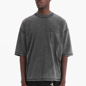 เสื้อยืดผ้าฝ้าย100% บ็อกซี่ทรงเรียบใส่ได้ทั้งชายและหญิงมีโลโก้ตามสั่ง - Product Image 4