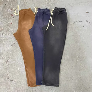 Pantalons décontractés amples en coton de qualité supérieure pour hommes, lavage à l'acide, design élégant, nouveau design, confortables pour tous les jours - Product Image 2