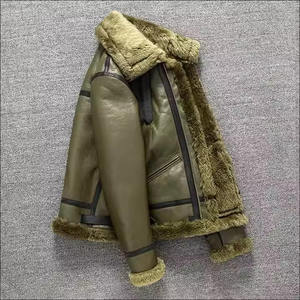 Veste en cuir véritable marron pour hommes de haute qualité col montant fermeture à glissière toutes tailles étiquette de Logo personnalisé à la mode pour l'hiver - Product Image 4