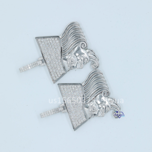 จี้เพชรสีขาวทอง14K ที่ทันสมัยเพิ่มความคมชัดระดับ VVS สร้างสไตล์ฮิปฮอปดีไซน์น้ำแข็งที่สร้างขึ้นอย่างหรูหราสำหรับงานปาร์ตี้ - Product Image 6