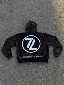 กางเกงวอร์มทรงหลวมผ้าฟลีซโอเวอร์ไซส์สำหรับผู้ชายกางเกงขาบานผ้าคอตตอนผ้าเฟรนช์เทอร์รี่ออกแบบได้ตามที่ต้องการ - Product Image 3