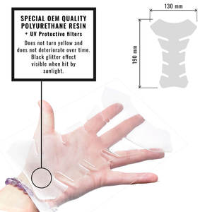 CLEAR YAMAHA 3D Racing Logo Adhésif Réservoir Pad Premium Catégorie Couverture pour Motos - Product Image 2