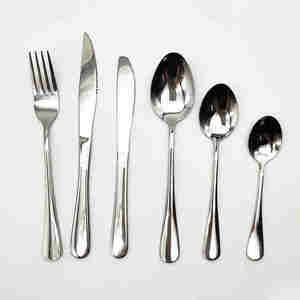 Ensemble de fourchettes et cuillères de restaurant pour la cuisine à domicile ensemble de couverts en acier inoxydable de qualité alimentaire - Product Image 1