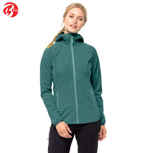 Women's High Quality Softshell <b>Jacket</b> in XL Different Design Slim Fit Stand Collar Long Sleeve Zipper Style Wholesale Supply - Product Image 5