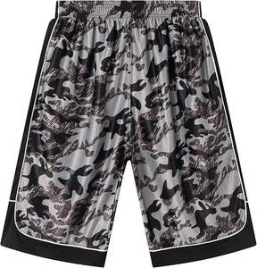 Short Streetwear Respirant pour Homme Logo Personnalisé Style Hip Hop Moderne Confortable Taille Élastique Conception Surdimensionnée Écologique - Product Image 1