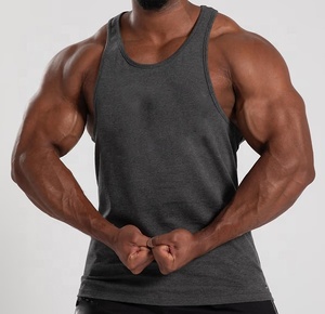 Camisetas de Gimnasio para Hombre 100% Algodón al por Mayor, Chalecos Deportivos Casuales de Alta Calidad para Fitness y Culturismo, Transpirables, Tallas Grandes - Product Image 4