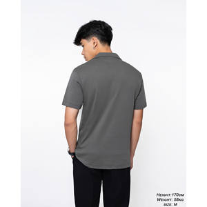 TST 9178 Chemises pour hommes en tissu interlock confortable, design classique à col coupé - Product Image 4