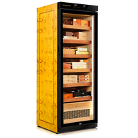 Armoire de refroidissement à eau sans givre, 220v, 110v, mon2800a, en bois de cèdre, humidificateur de cigares avec élimination de l'ammoniac
