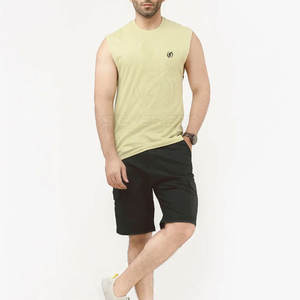 Camiseta sin mangas de algodón XL para hombre, equipo de entrenamiento ligero transpirable cómodo con diseño impreso para correr informal, gimnasio, uso físico - Product Image 1