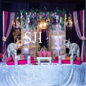 Decoraciones de Boda de Madera Tallada con Motivos Florales, Marcos Elegantes para el Día Especial - Product Image 6