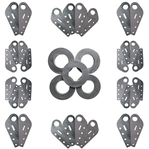 Conector de acero de unión cruzada doblado CNC personalizado para ensamblaje de marco industrial | Componente estructural fabricado con precisión - Product Image 4