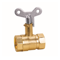 1/2 "1 InchBrass Ball Valve Vanne à bille verrouillable avec serrure magnétique pour compteur d'eau