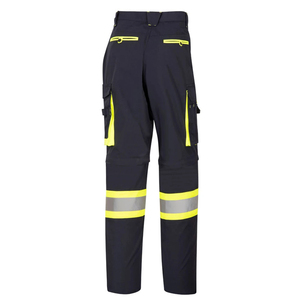 Latest Designed Men's <b>Hi</b> <b>Vis</b> Work <b>Pants</b> Breathable Reflective Cargo Space High Suspenders Made From Canvas Fabric - Product Image 2