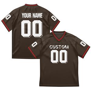 เครื่องแบบกีฬาเสื้อฟุตบอลระบายอากาศแขนสั้นพิมพ์ลายตัวอักษรขนาดใหญ่ - Product Image 2