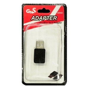 Un Paquete (12 unidades) Adaptador <span class=keywords><strong>USB</strong></span> Macho a Mini <span class=keywords><strong>USB</strong></span> Hembra, - Product Image 1