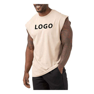 Stylish Lightweight Polyester Gym <b>Tank</b> <b>Top</b> <b>Men</b> Distressed Stringer Vest Ripped Sleeves Comfortable Athletic Workout Shirt Print - Product Image 4