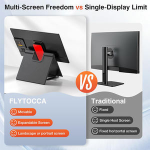 Moniteur LCD portable 23,8 pouces 100 Hz pour le travail, la maison, le bureau, les jeux, 1080P IPS, extension d'écran pour ordinateur portable, <span class=keywords><strong>USB</strong></span>-C Plug-and-Play, compatible Mac/Windows/PS/Téléphone - Product Image 6