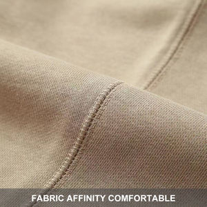 Pantalons décontractés pour hommes de qualité supérieure, taille élastique, pantalon de survêtement décontracté, coupe ample, jambe droite, pantalon de jogging uni - Product Image 2