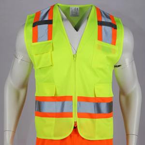Ropa DE TRABAJO amarilla de alta visibilidad Chaleco DE SEGURIDAD Impresión de logotipo personalizable Venta al por mayor Ropa reflectante de construcción - Product Image 6