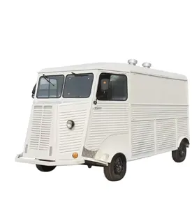 食品服务拖车车出售美食滑翔4轮电动设备齐全的自动售货车