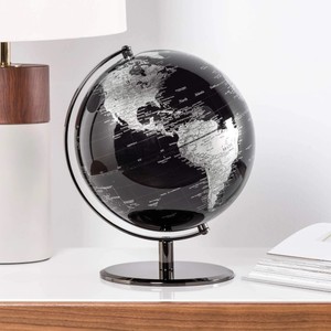 Globo del mundo, globo de escritorio giratorio decorativo negro para decoración de oficina en casa, regalo educativo de geografía moderno - Product Image 1
