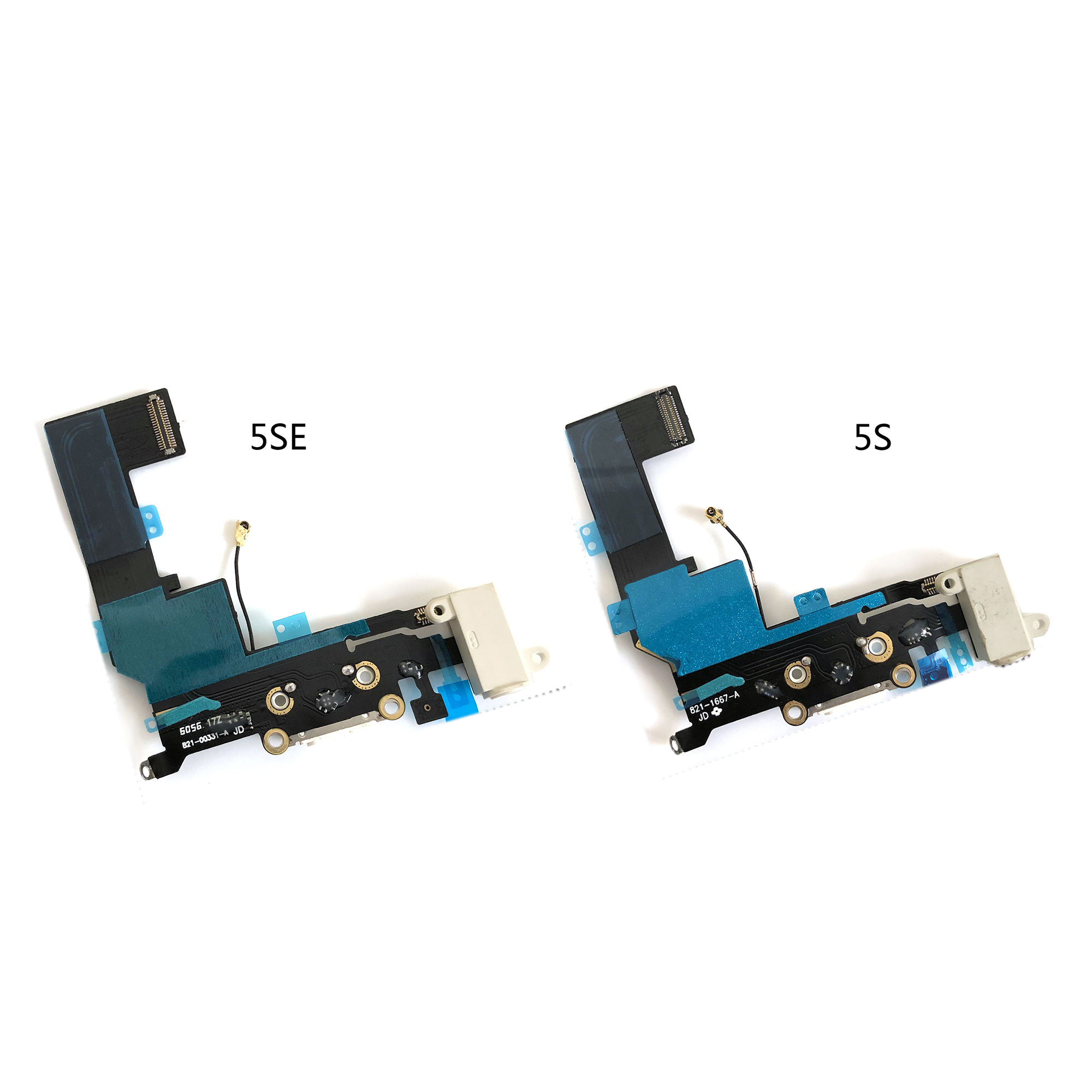 DEPALAI USB Charger Port for iPhone 4S Flex Cable 5S 5c 5se Charging Dock  Plug Connector With Mic Replacement Parts