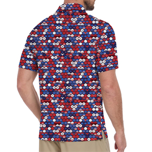 Camiseta de Golf para Hombre, Diseño Nuevo, Absorbe la Humedad, Secado Rápido, Manga Corta, Informal, Polo Personalizado con Estampado para Hombre, Venta al Por Mayor - Product Image 2