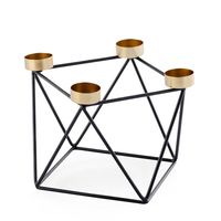 Porte-bougie en métal design cabane pour la décoration intérieure, écologique, fait main, décoration de table, options personnalisées - Saint-Valentin, Anniversaire